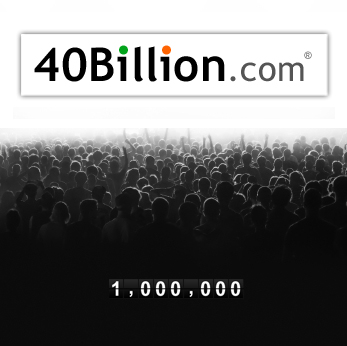 40Billion.com reaches 1 million