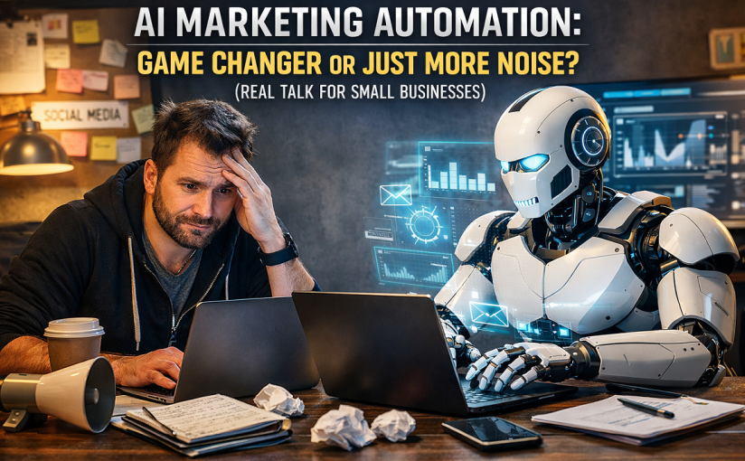 AI Marketing Automation: Game Changer or Just More Noise? (Real Talk for Small&nbsp;Businesses)